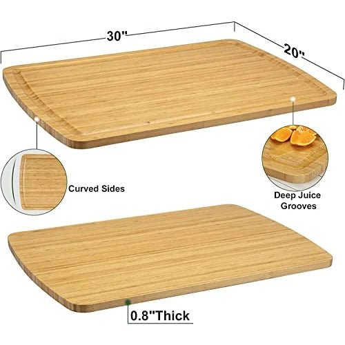 Bamboo Stove Top Cover Cutting Board Work Surface - NovoBam