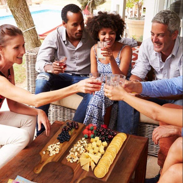 17"x6" Acacia Wood Charcuterie Serving Board - NovoBam