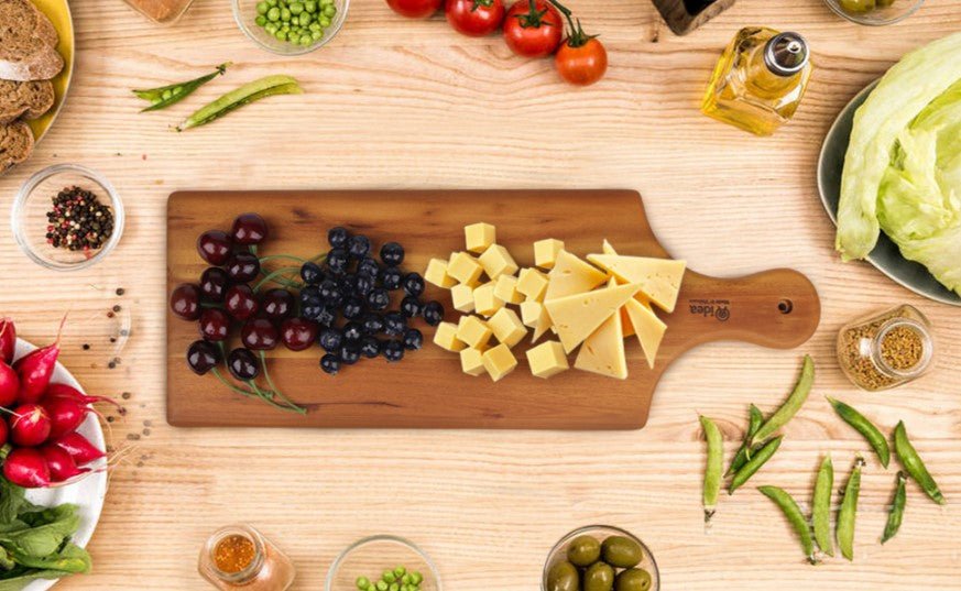 17"x6" Acacia Wood Charcuterie Serving Board - NovoBam