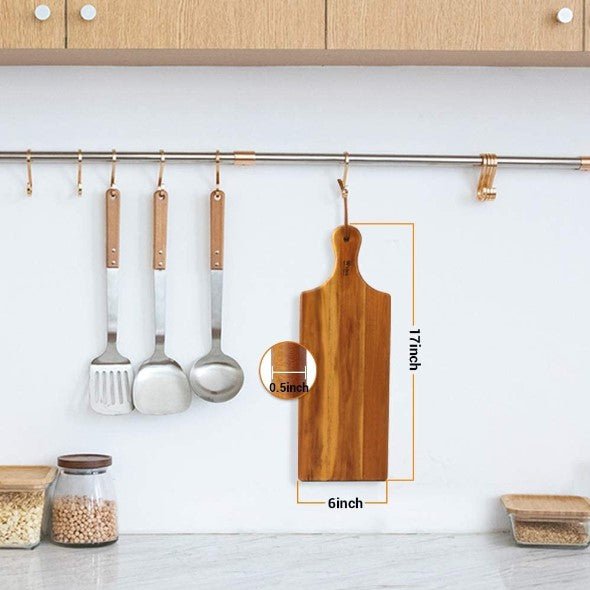 17"x6" Acacia Wood Charcuterie Serving Board - NovoBam