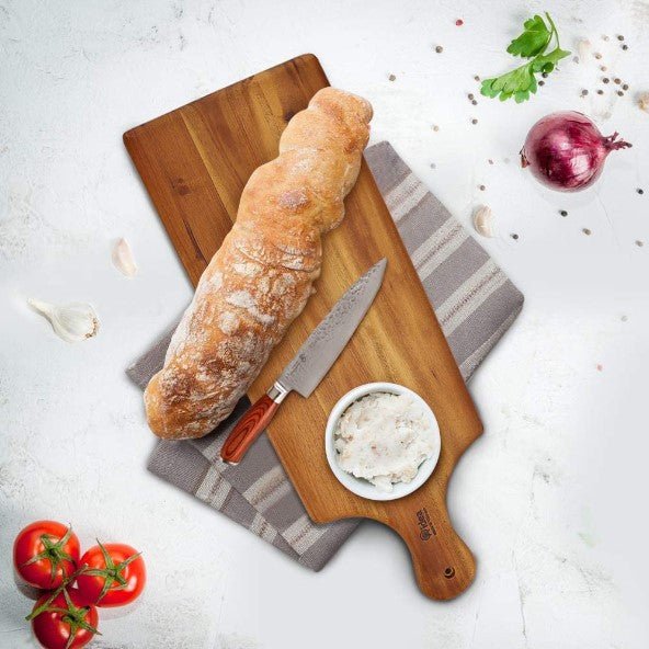17"x6" Acacia Wood Charcuterie Serving Board - NovoBam