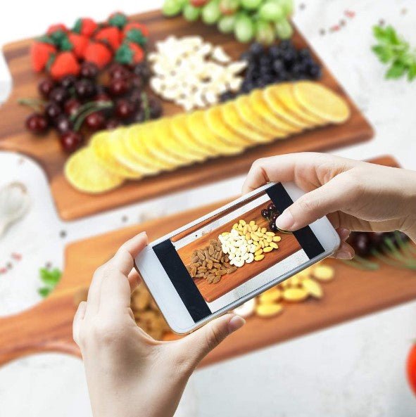 17"x6" Acacia Wood Charcuterie Serving Board - NovoBam