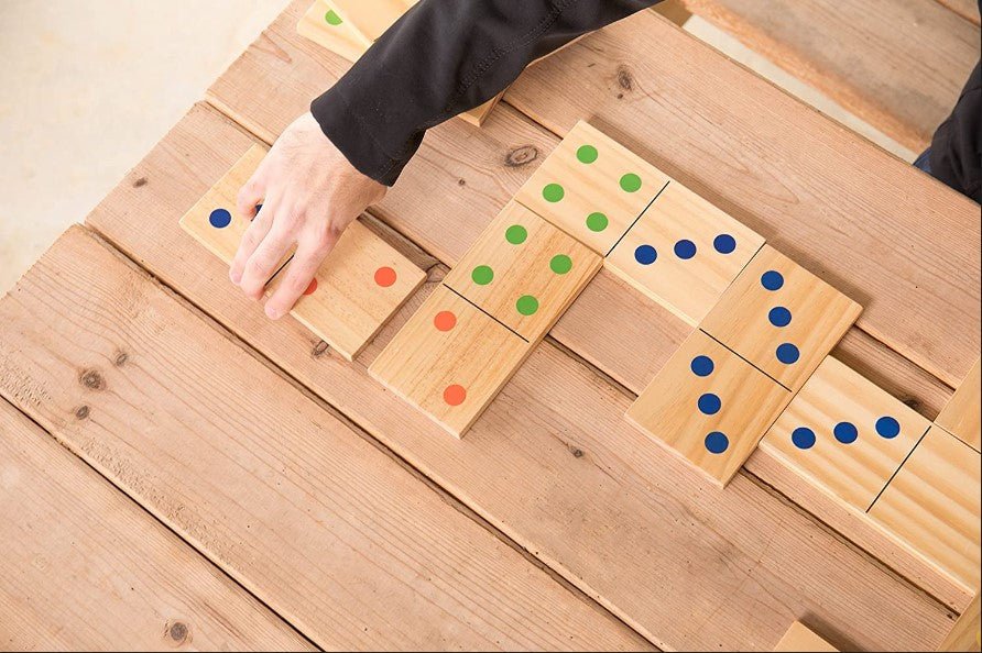 28-Piece Outdoor Large Domino Set - NovoBam