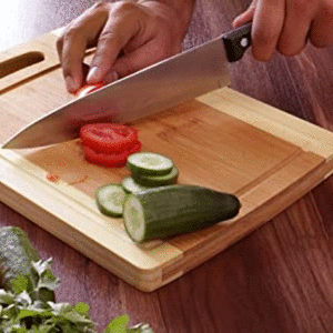3 Piece Natural Organic Bamboo Cutting Boards - NovoBam