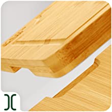 Bamboo Cutting Board Set With Juice Groove - NovoBam