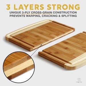 Extra Large Bamboo Cutting Board - NovoBam