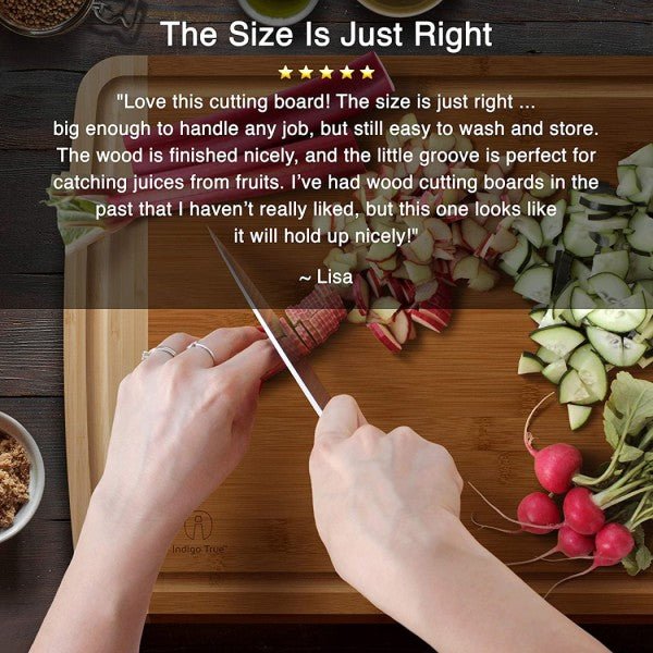 Extra Large Bamboo Cutting Board - NovoBam