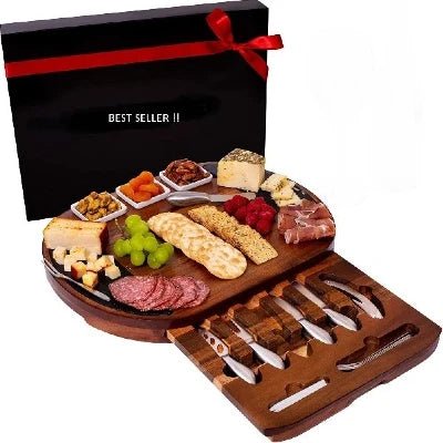 Large Round Charcuterie Board Set - NovoBam