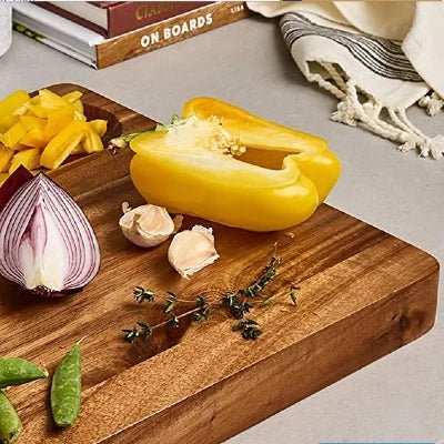 Large Thick Acacia Wood Cutting Board - NovoBam