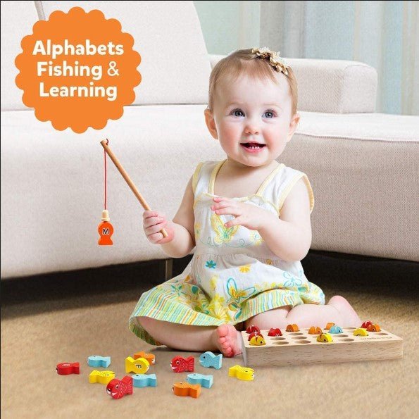 Wooden Magnetic Fishing Game - NovoBam