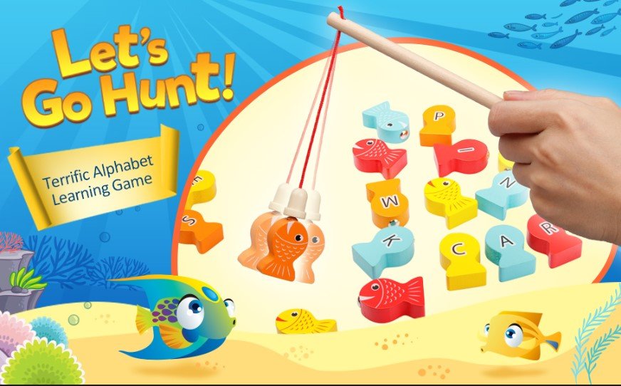Wooden Magnetic Fishing Game - NovoBam