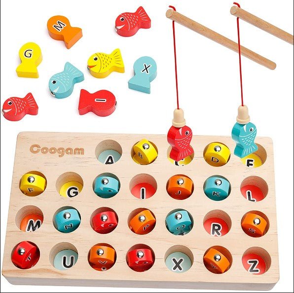 Wooden Magnetic Fishing Game - NovoBam