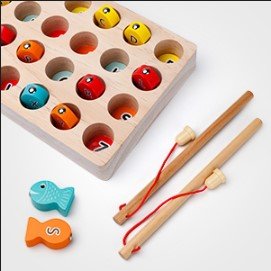 Wooden Magnetic Fishing Game - NovoBam