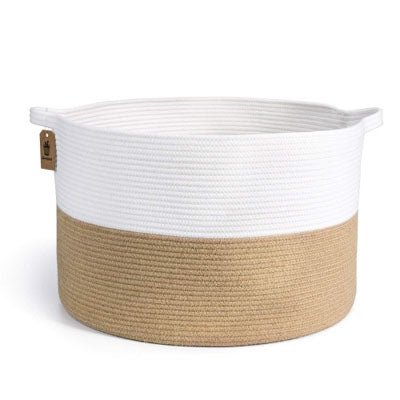 XXXLarge Cotton Rope Laundry Basket Hamper - NovoBam