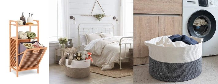 Organize Your Laundry Room with NovoBam.com's Stylish Bamboo Laundry Hamper Collection - NovoBam