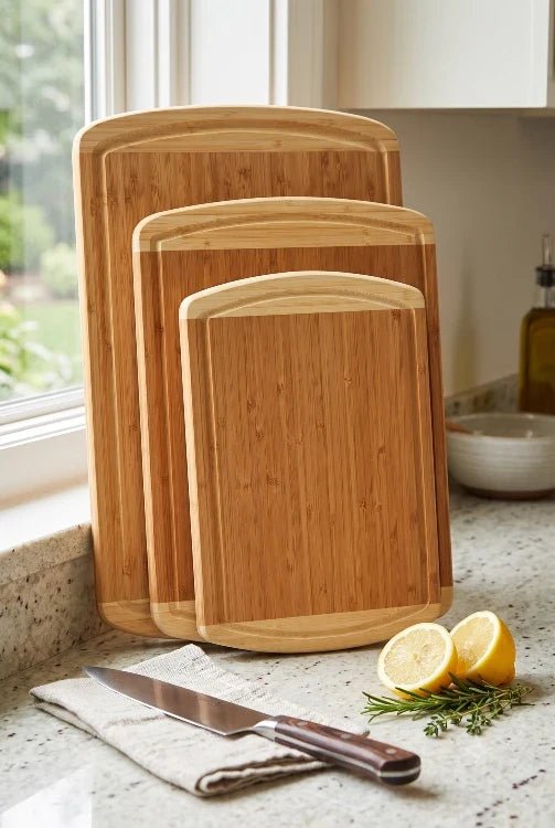 Natural Wooden Cutting Boards - NovoBam