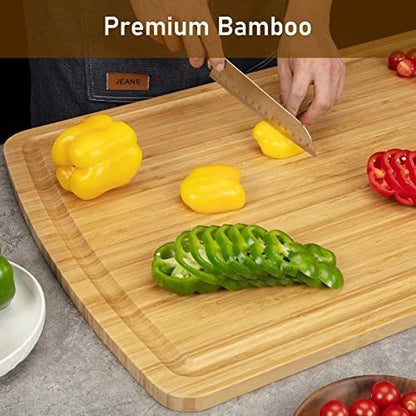 Bamboo Stove Top Cover Cutting Board Work Surface - NovoBam
