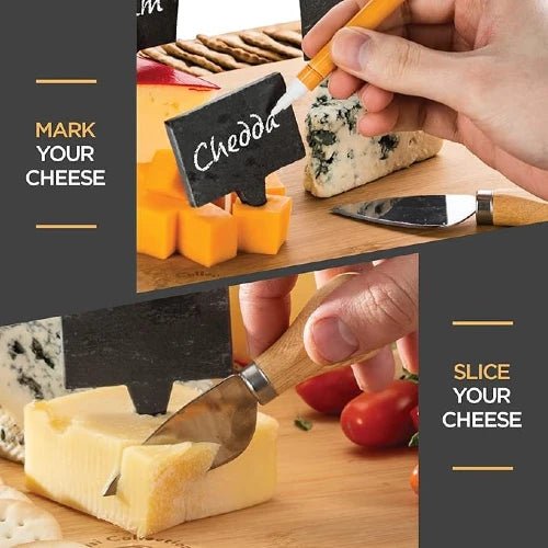 Premium Bamboo Cheese And Meat Charcuterie Board Set - NovoBam