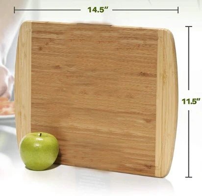 14.5"x11.5" Organic Bamboo Cutting Board - NovoBam