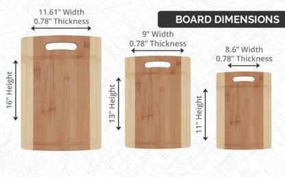 12x9 Organic Small Bamboo Cutting Board – NovoBam