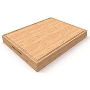 Bamboo Butcher Block - with Juice Groove - NovoBam