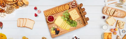 Bamboo Cheese Board Charcuterie Tray 14''x11'' - NovoBam