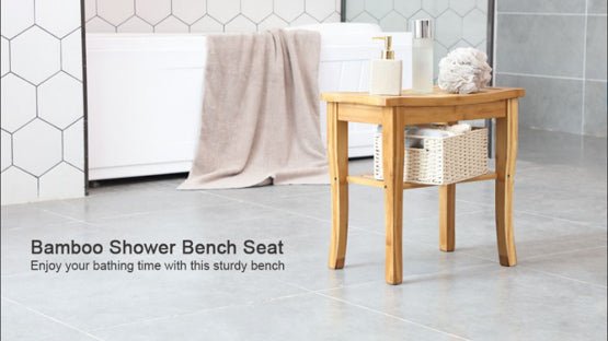 Bamboo Shower Bench Seat - NovoBam