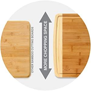 Extra Large Bamboo Cutting Board - NovoBam