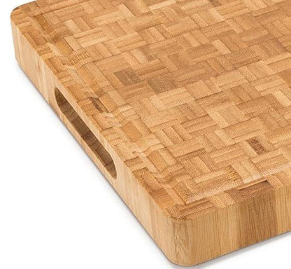 Large End Grain Bamboo Cutting Board - NovoBam