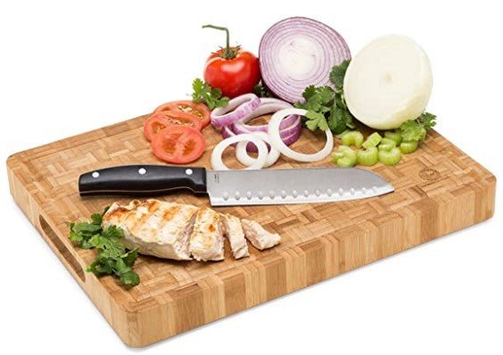 Large End Grain Bamboo Cutting Board - NovoBam