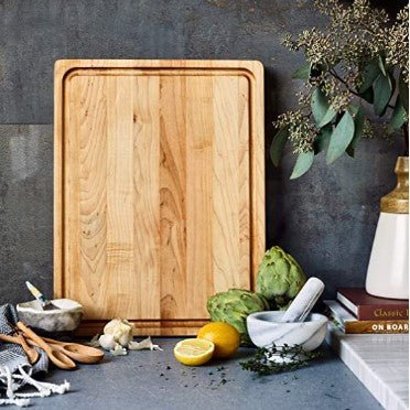 Large End Grain Maple Wood Cutting Board - NovoBam