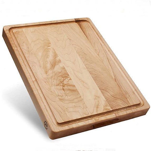 Large End Grain Maple Wood Cutting Board - NovoBam