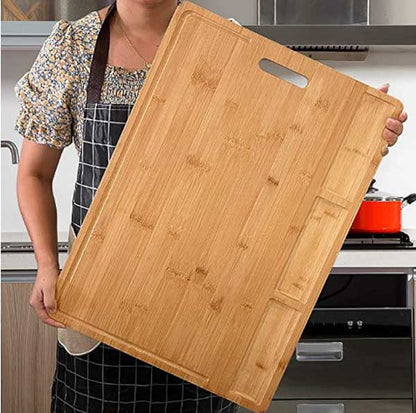 Organic Bamboo Cutting Board with 4 Containers - On Sale - Bed Bath &  Beyond - 37506621