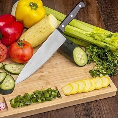 Large Organic Bamboo Cutting Board BPA Free - NovoBam