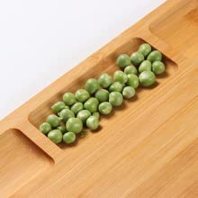 Large Organic Bamboo Cutting Board BPA Free - NovoBam