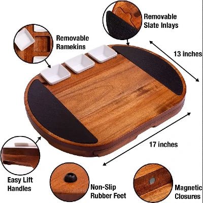 Large Round Charcuterie Board Set - NovoBam