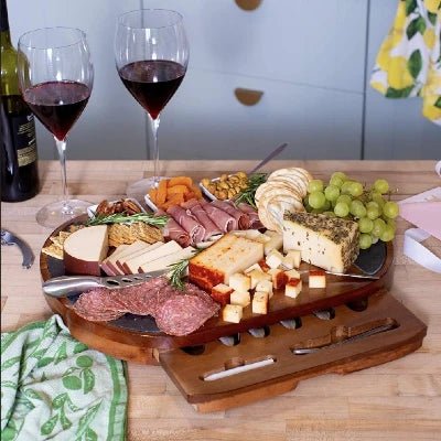 Large Round Charcuterie Board Set - NovoBam