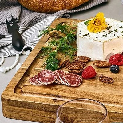 Large Thick Acacia Wood Cutting Board - NovoBam