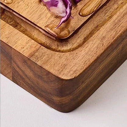 Large Thick Acacia Wood Cutting Board - NovoBam