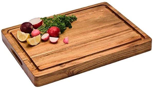 Large Thick Acacia Wood Cutting Board - NovoBam