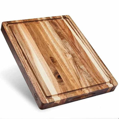 Large Thick Acacia Wood Cutting Board - NovoBam