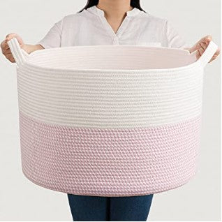 XXXLarge Cotton Rope Laundry Basket Hamper