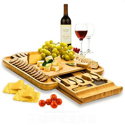 Premium Bamboo Charcuterie Board Set - NovoBam