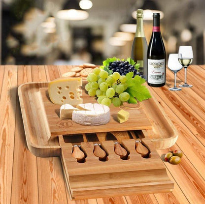 Premium Bamboo Charcuterie Board Set Serving Board- NovoBam