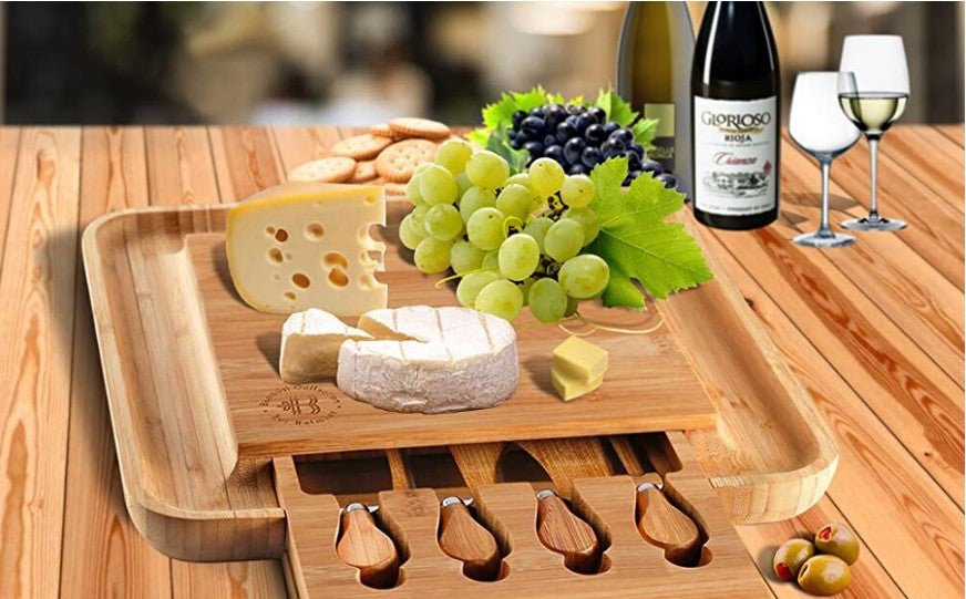 Premium Bamboo Charcuterie Board Set - NovoBam