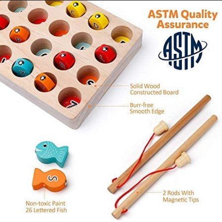 Wooden Magnetic Fishing Game - NovoBam